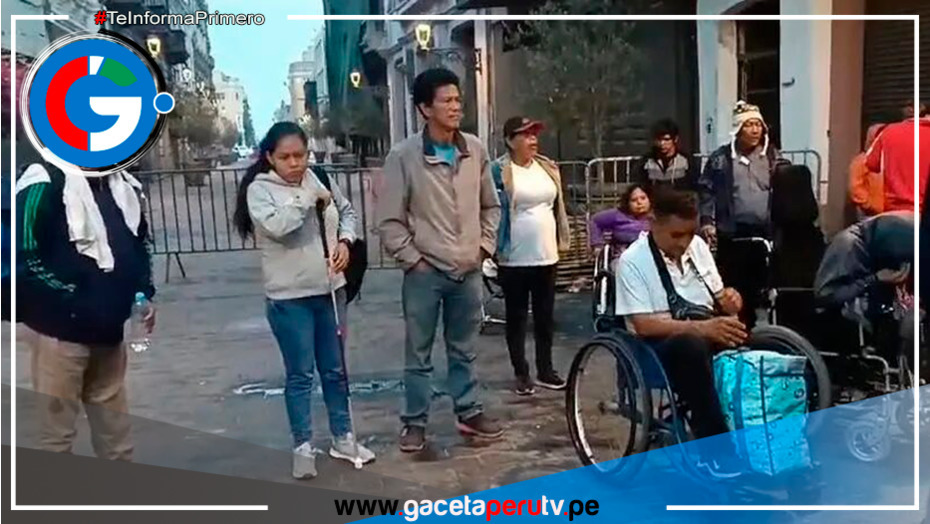 Personas con discapacidad viajan a Lima para exigir al Gobierno atender sus demandas