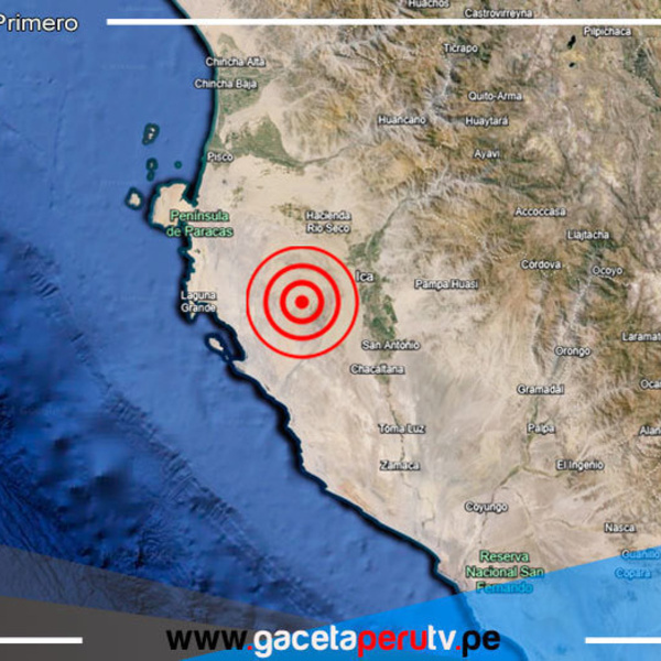 Temblor de magnitud 4.4 sacude la región Ica
