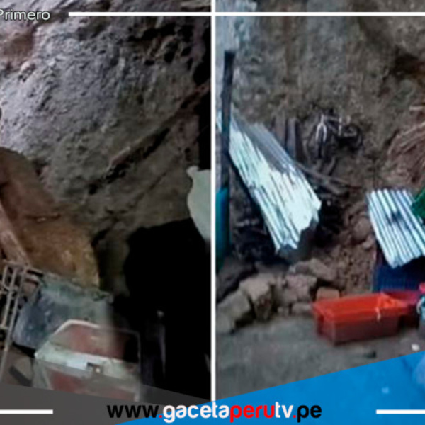 Familia se salva de morir tras caída de roca sobre su vivienda 