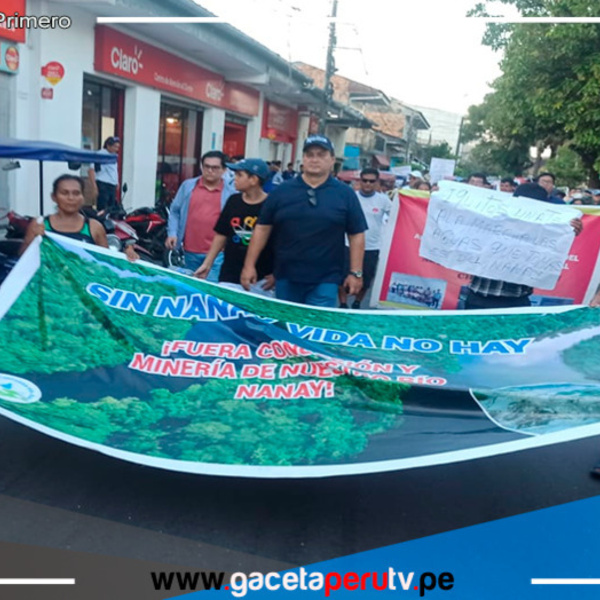 ¡Iquitos se levanta! Población protesta contra la minería ilegal
