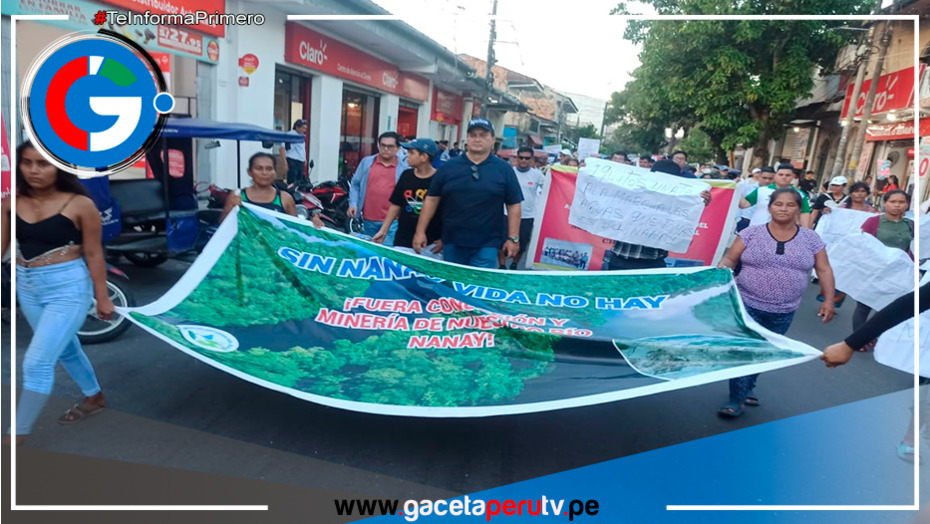 ¡Iquitos se levanta! Población protesta contra la minería ilegal