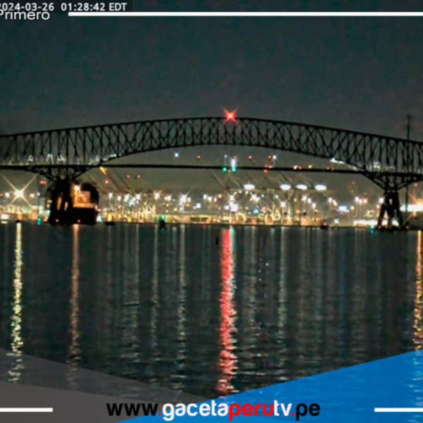 Puente de Baltimore colapsó tras impacto de un barco