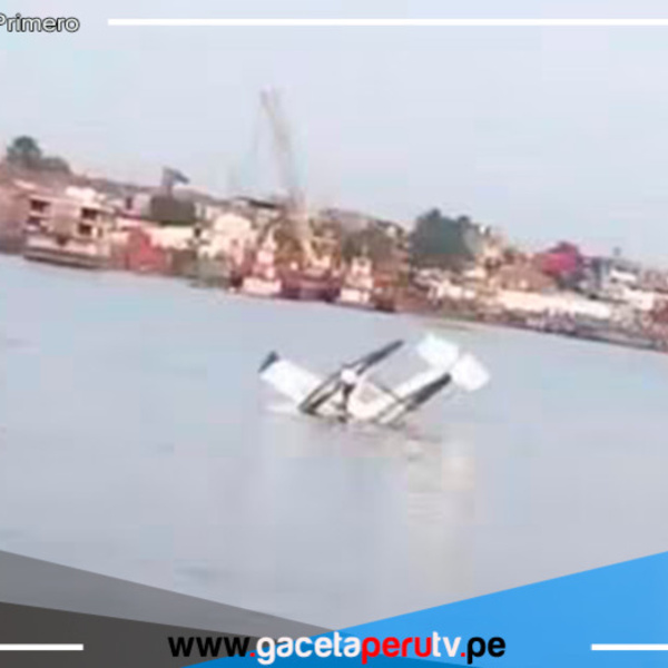 Avioneta se hunde en el río Itaya tras chocar con una embarcación en Iquitos