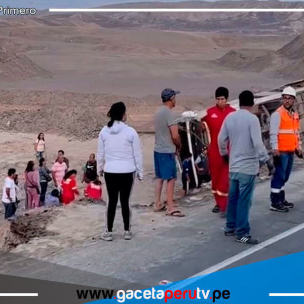 Despiste de bus en Panamericana Sur deja un muerto y 20 heridos 