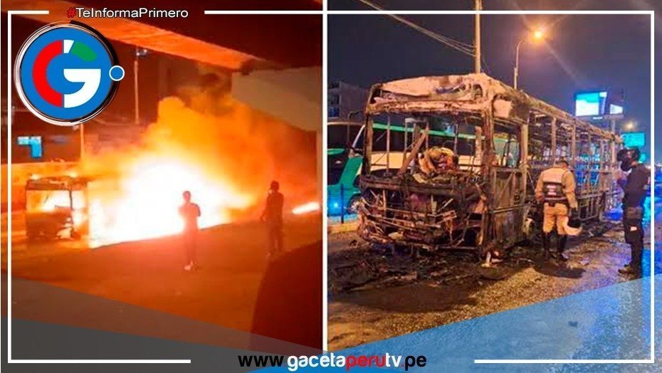 Bus se incendia en Jueves Santo