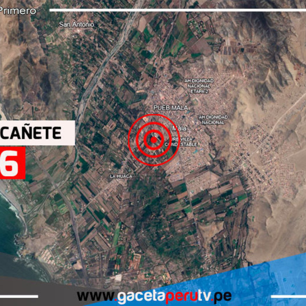 Sismo de 4.6 grados Richter registrado en Mala, sin reporte de daños