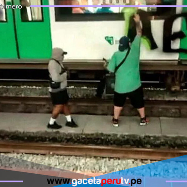 Condenan a extranjero por pintar vagones de la Línea 1