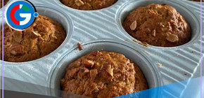 Prepara cupcakes con sabor a plátano