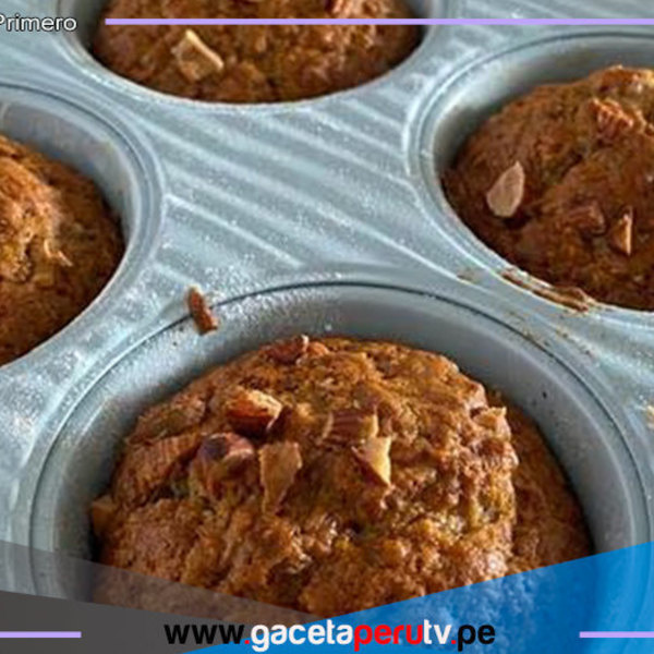 Prepara cupcakes con sabor a plátano