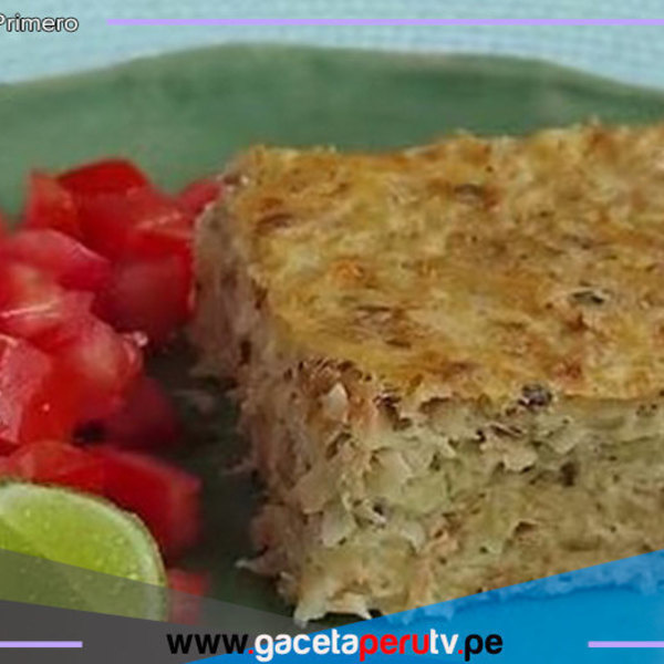 Aprende hacer este rico pastel de atún con papa rallada