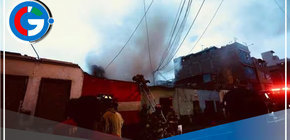 Incendio en casona en Cercado de Lima