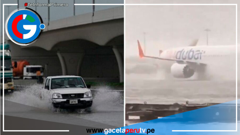 Lluvias intensas sorprenden a Dubái