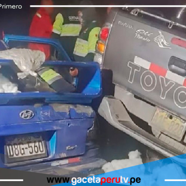 Carretera Central: Tres personas pierden la vida en choque frontal entre La Oroya - Pasco