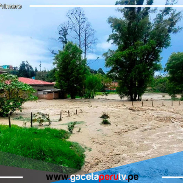 Cajamarca: lluvia intensa inunda tres viviendas