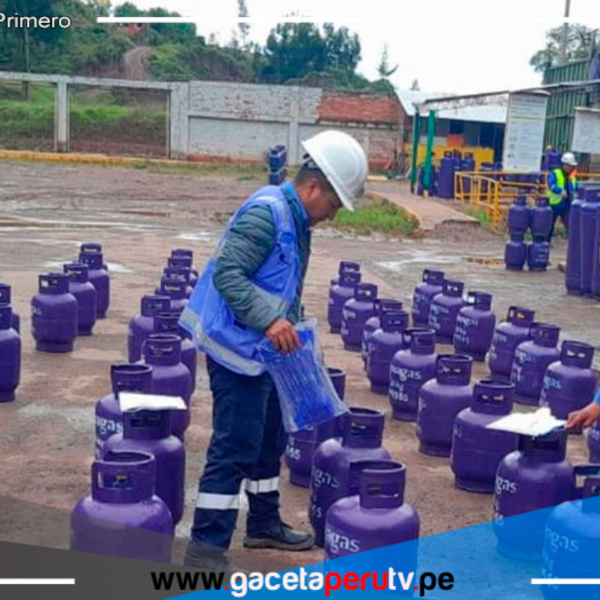 Osinergmin inmoviliza cilindros de gas defectuosos en planta envasadora de Cusco