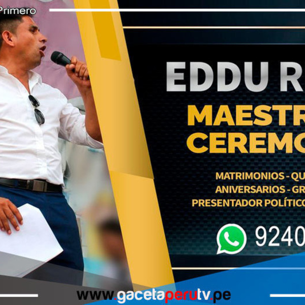 Experimentado maestro de ceremonias y experto en relaciones públicas en Lima Norte