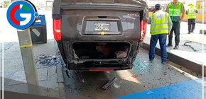 Alcalde Rennán Espinoza protagoniza accidente en la Panamericana Norte