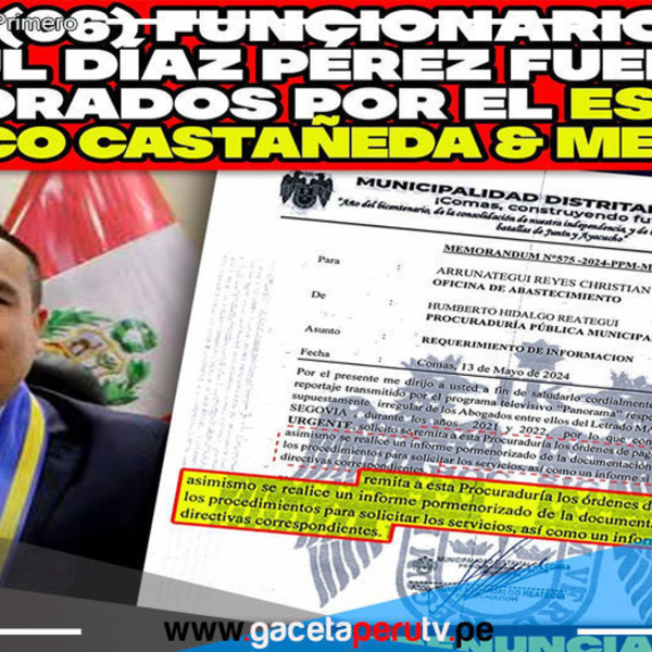 Seis Funcionarios de Díaz Pérez Asesorados por Estudio Jurídico en la Mira