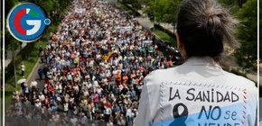 Protesta masiva en Madrid por la defensa de la sanidad pública