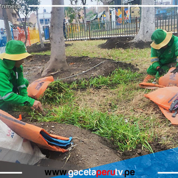 Alcalde Ulises Villegas lidera mejora del Parque Santa Rosa en Comas