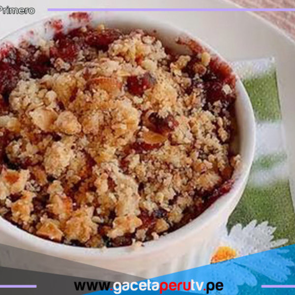 Aprende a cocinar un rico crocante de manzana