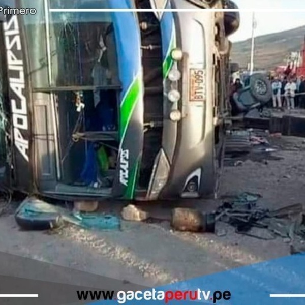 Trágico choque en La Oroya: 4 muertos y decenas de heridos en colisión entre tren y ómnibus