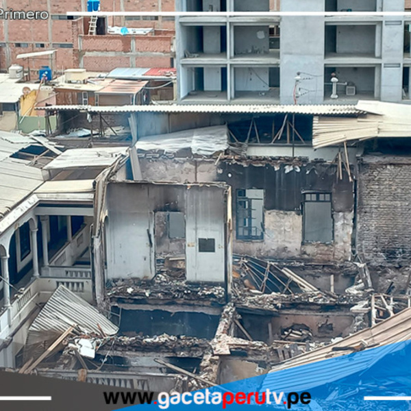 Corte Superior de Lambayeque se desmorona un año después de incendiarse