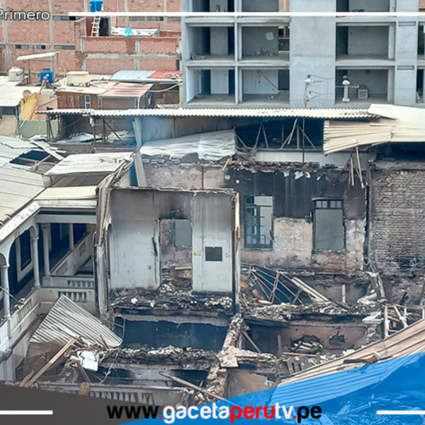 Corte Superior de Lambayeque se desmorona un año después de incendiarse