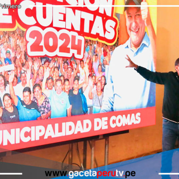 Alcalde de Comas Ulises Villegas rinde cuentas en primera audiencia pública del 2024