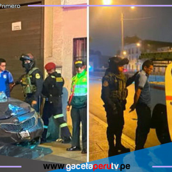 Chofer atropella a dos policías y dos menores