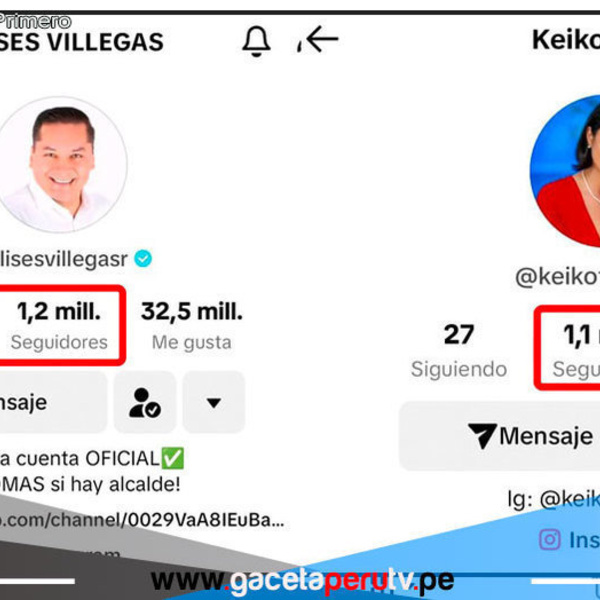Alcalde de Comas, Lidera en TikTok con Más de 1.2 Millones de Seguidores, destronó a Keiko Fujimori