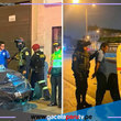 Chofer atropella a dos policías y dos menores