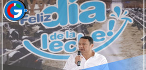 Ministro Visita Cañete en el Día Mundial de la Leche