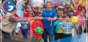 Alcalde Ulises Villegas Inaugura Pistas y Áreas Verdes en Carmen Alto en el distrito de Comas