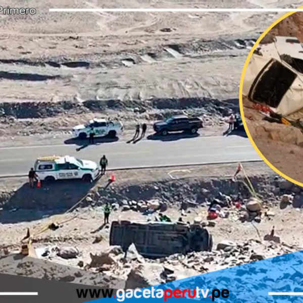 Seis muertos y diez heridos deja volcadura de minivan