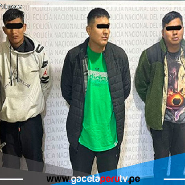 Capturan en Ica a tres presuntos raqueteros e incauta arma de fuego 