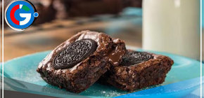 Prepara unos ricos brownies de oreo