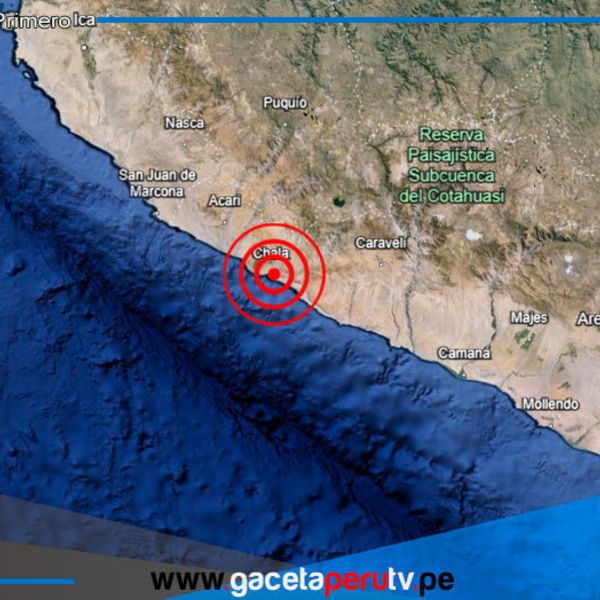 Sismo de Magnitud 6.3 Estremece Chala y Arequipa