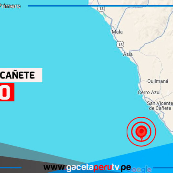 Sismo de magnitud 5.0 sorprende a la población en Cañete