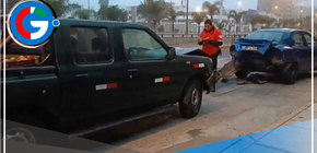 Triple choque en la Javier Prado