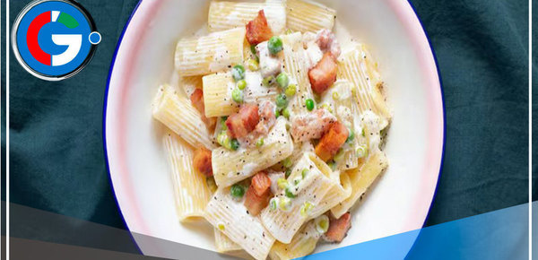 Prepara una rica pasta con guisantes 