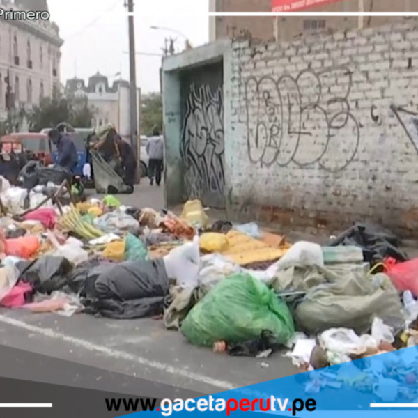 Acumulación de desechos continúa en algunas calles del cercado de lima