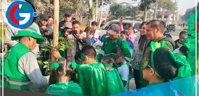 Alcalde Ulises Villegas lidera plantación de ocho mil árboles en Comas
