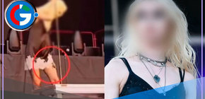 Taylor Momsen atacada por un murciélago durante su presentación con The Pretty Reckless