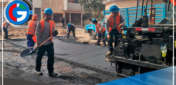 Inician colocación de asfalto en Chacra Cerro - Comas