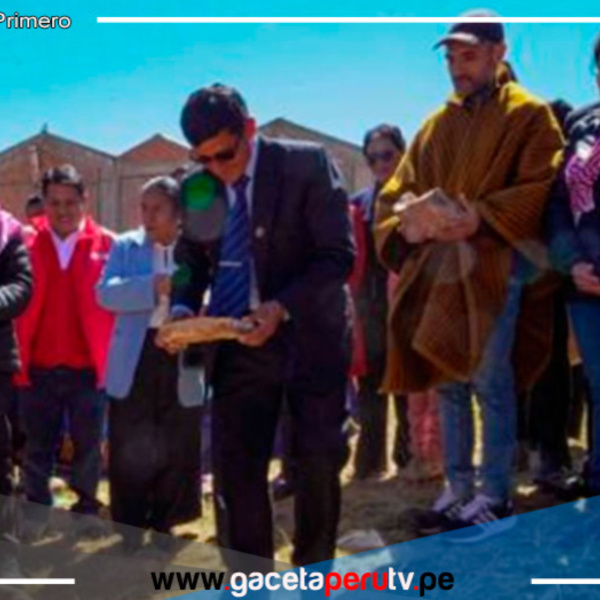 Inauguración de obra educativa en Huánuco