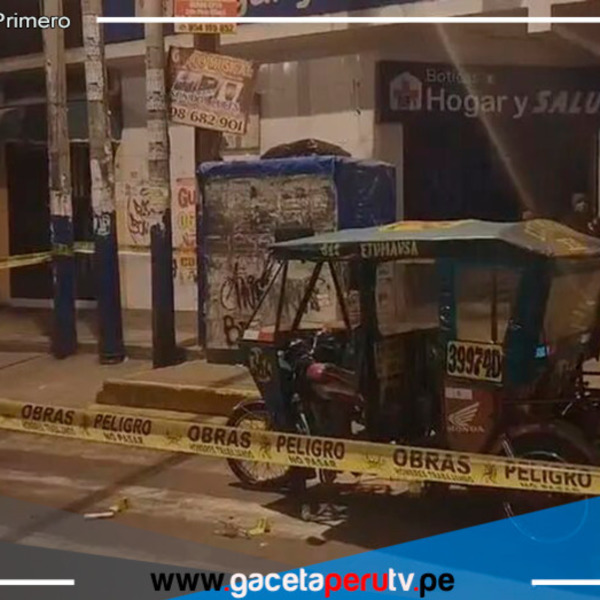 Mototaxista es acribillado por presuntos sicarios en Santa Anita