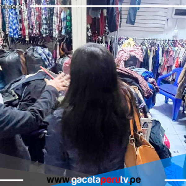 En La Victoria incautan ropa usada