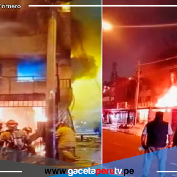 Un incendio de gran magnitud deja cuatro heridos en San Borja