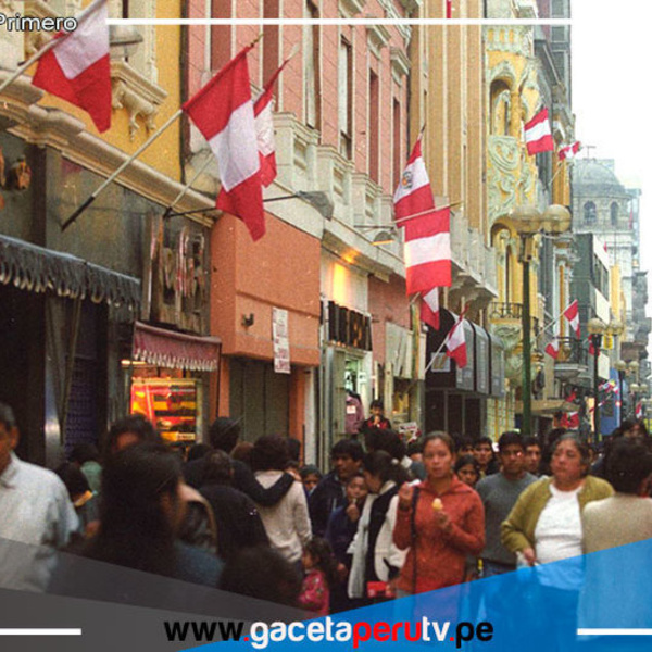 Desde hoy lunes 15 es obligatorio embanderamiento en el Cercado de Lima 